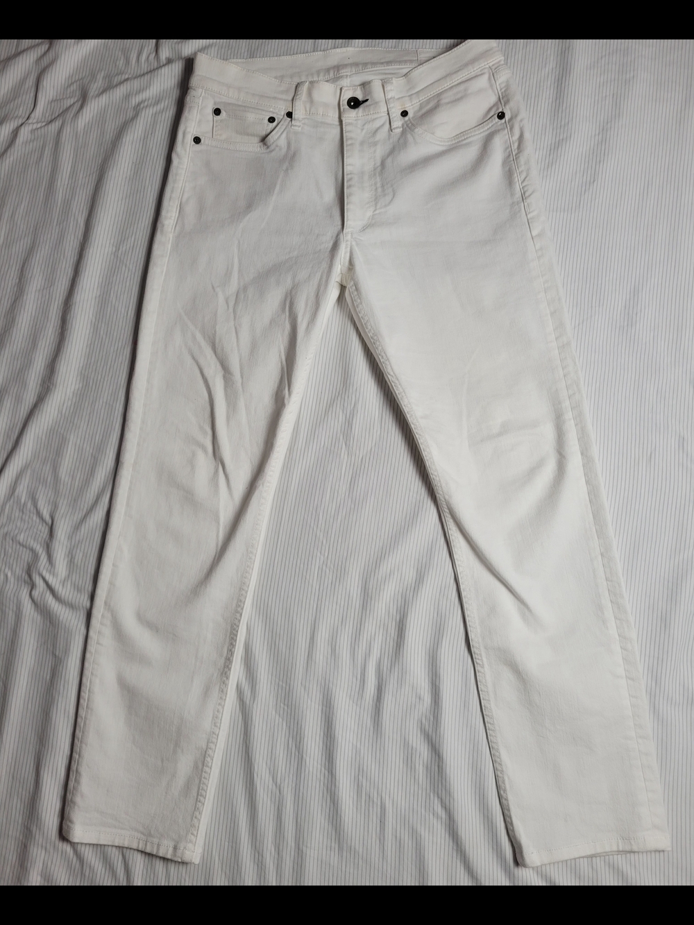 rag & bone Men's Skinny White Jeans - Picture 7 of 9